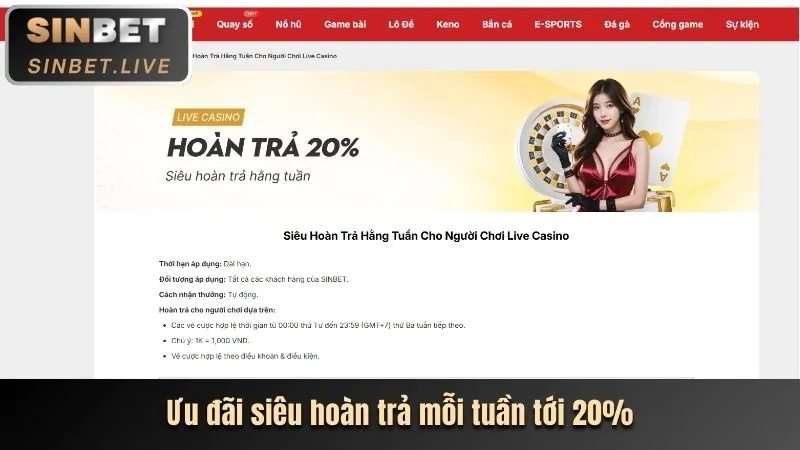 Sự kiện đặc biệt hàng tuần